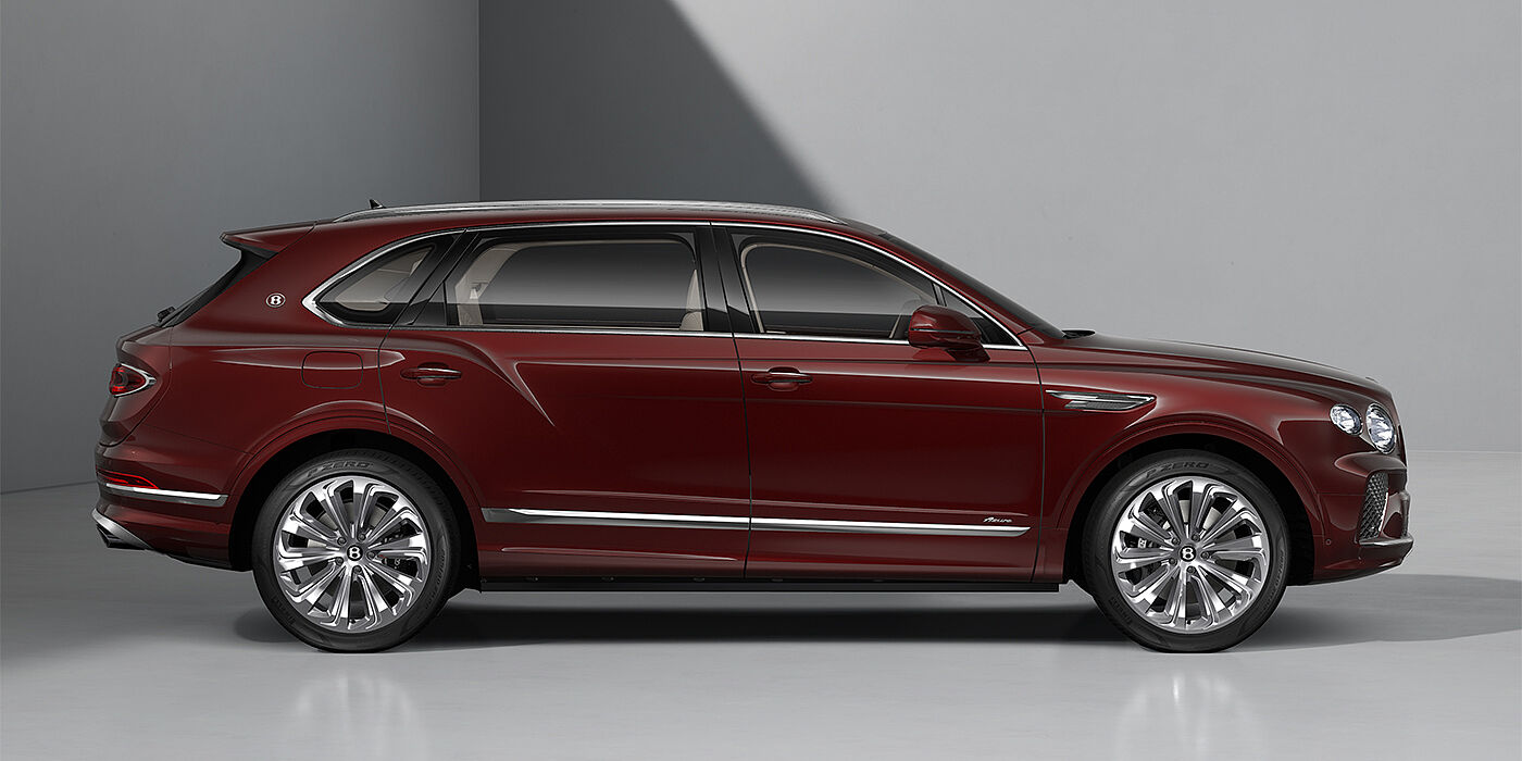 Gohm Sportwagen GmbH | Bentley Stuttgart Bentley Bentayga EWB Azure SUV in Cricket Ball paint and 22" Ten Spoke Polished wheels - profile