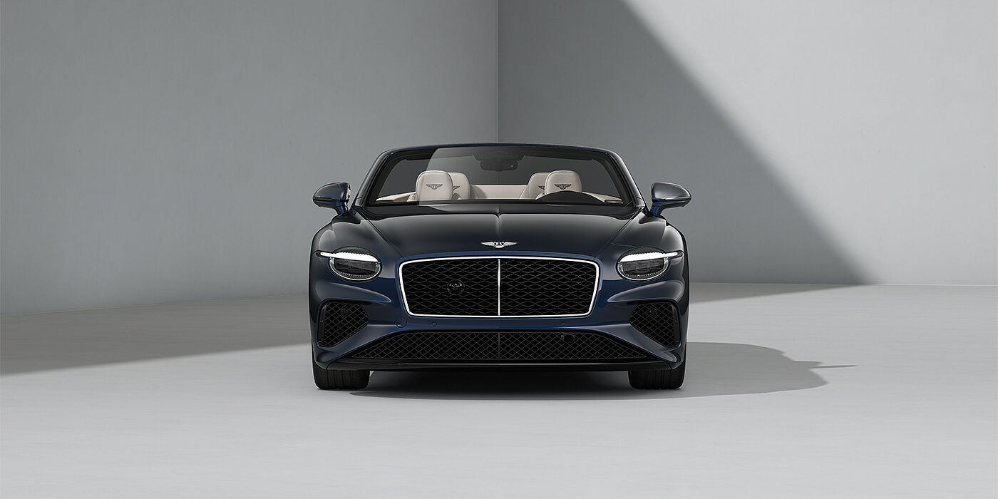 Gohm Sportwagen GmbH | Bentley Stuttgart Bentley Continental GTC convertible in Dark Sapphire paint and 22" Ten Spoke wheels - full front