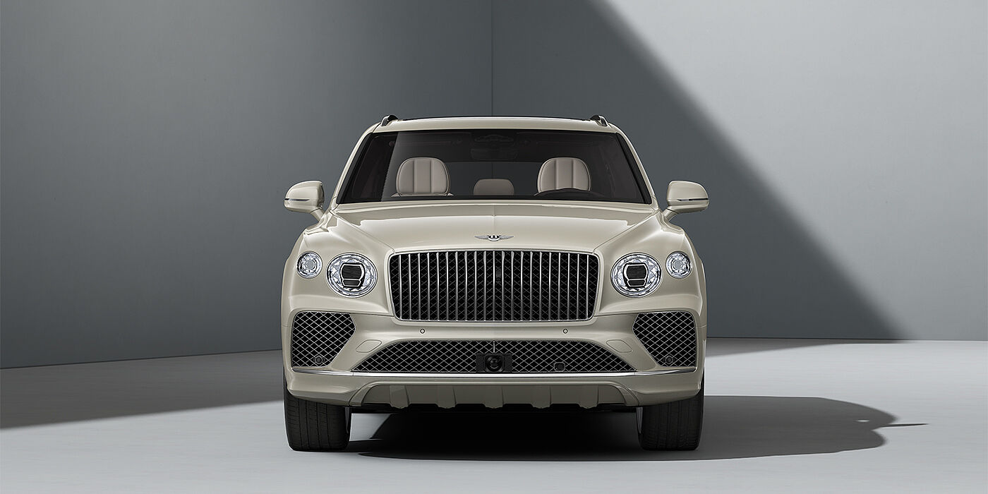 Gohm Sportwagen GmbH | Bentley Stuttgart Bentley Bentayga Azure SUV in White Sand paint and 22" Ten Spoke Polished wheels - full front