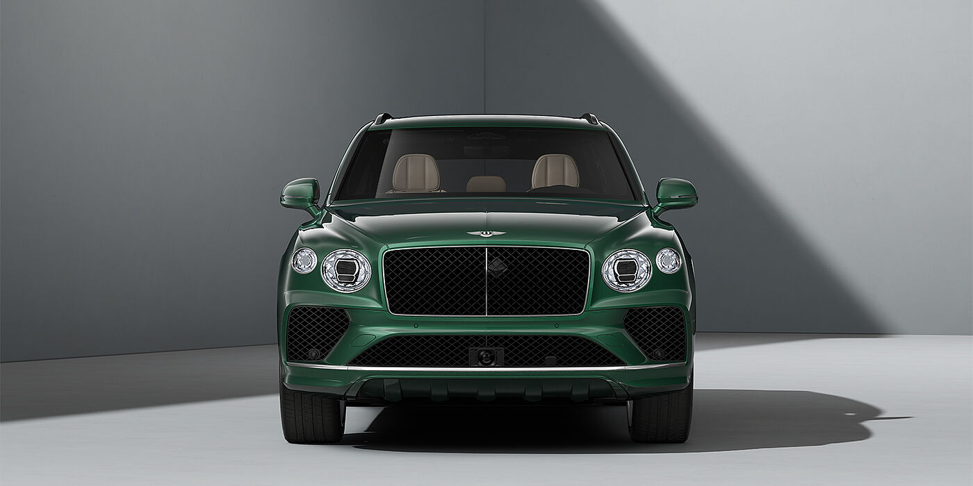 Gohm Sportwagen GmbH | Bentley Stuttgart Bentley Bentayga SUV in Verdant paint and 22" Five Spoke Directional Polished wheels - full front