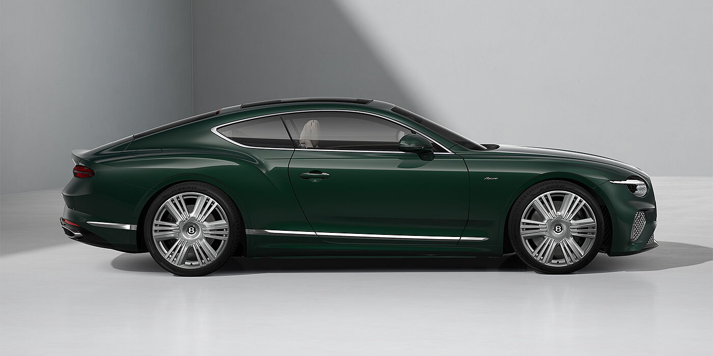 Gohm Sportwagen GmbH | Bentley Stuttgart Bentley Continental GT Azure coupe in Veridian paint and 22" Azure wheels - profile