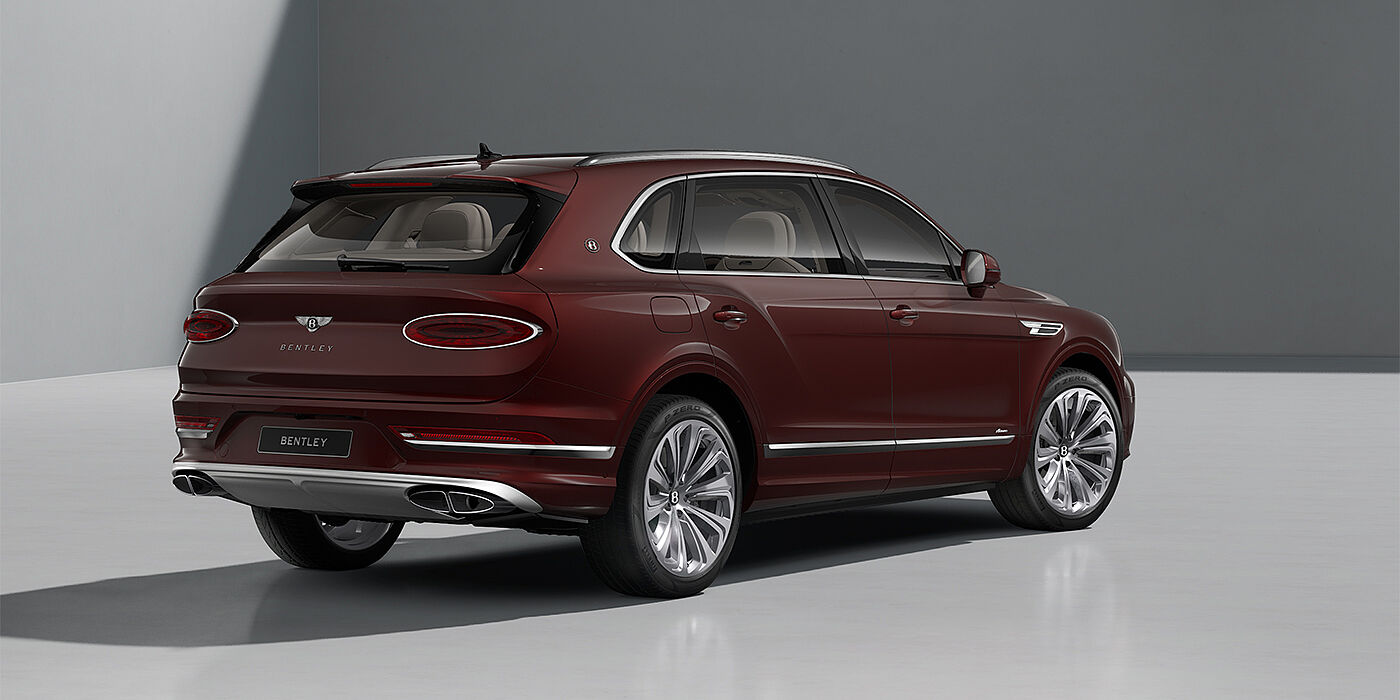 Gohm Sportwagen GmbH | Bentley Stuttgart Bentley Bentayga EWB Azure SUV in Cricket Ball paint and 22" Ten Spoke Polished wheels- rear ¾