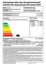 Bentley Bentayga EWB Azure 2025 information über den energieverbrauch und die co2-emissionen des neuen pkw