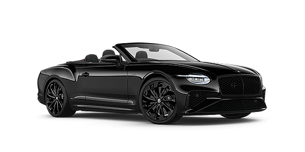 Gohm Sportwagen GmbH | Bentley Stuttgart Bentley Continental GTC Black Edition convertible front three quarters in Onyx black paint