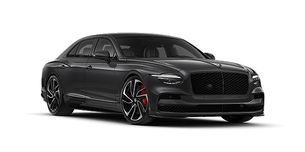 Gohm Sportwagen GmbH | Bentley Stuttgart New Bentley Flying Spur Speed sedan in Magnetic  paint front 3/4 with 22" Swept spoke Black & Machined wheels