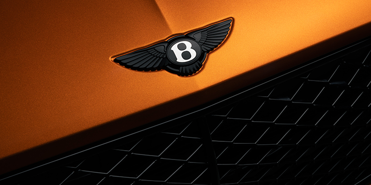 Gohm Sportwagen GmbH | Bentley Stuttgart Bentley Continental GT coupe bonnet close up with black Bentley Wings bonnet badge